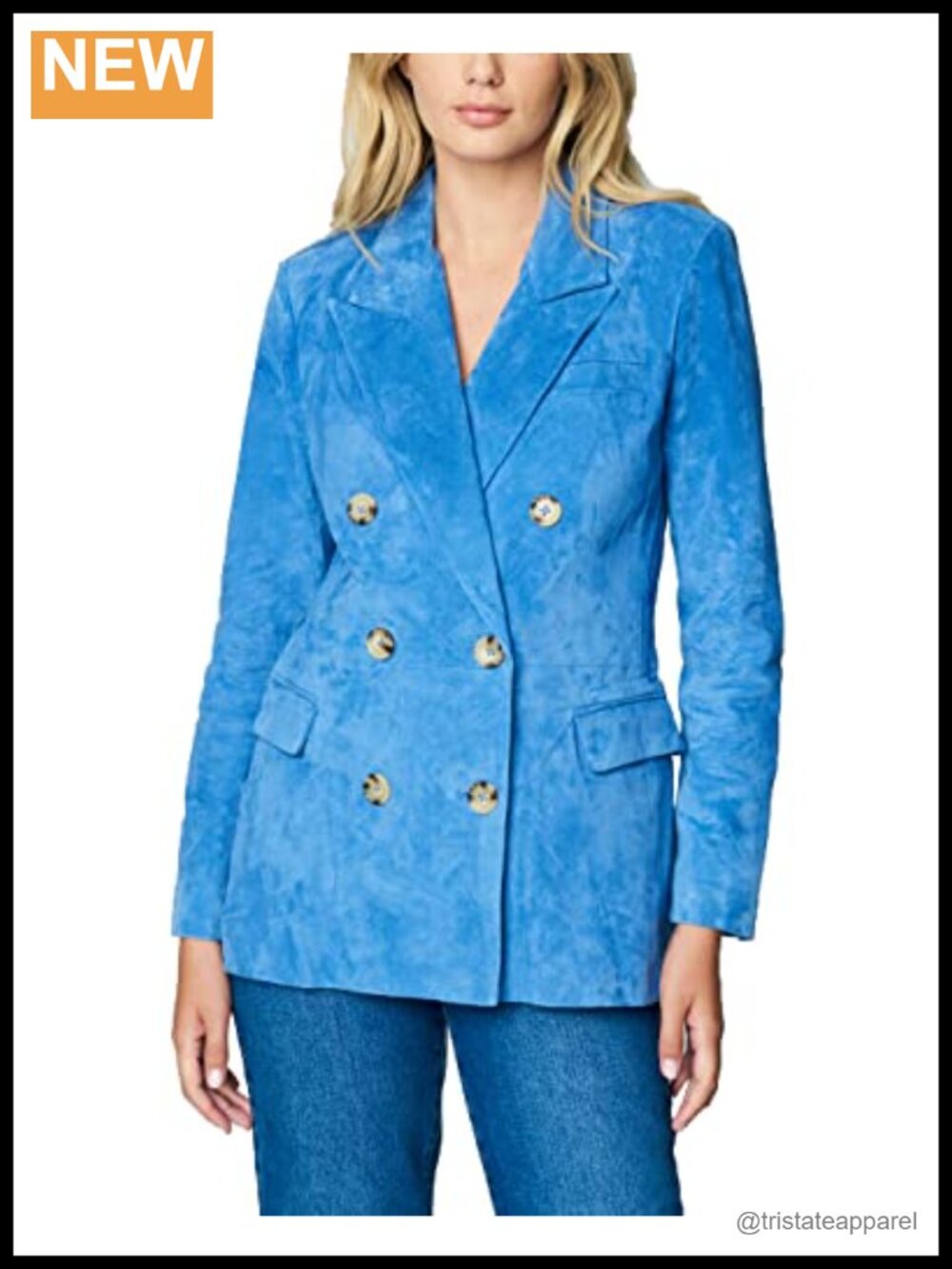 Oversized Blazer with Pockets, Stylish Coat, Suede Finish